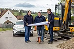 Planungsgespräch auf der Baustelle 